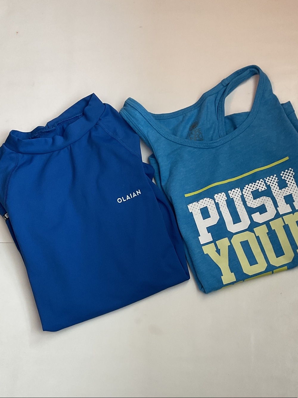 Olaian Rash Guard &  Graphic Tank Top